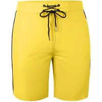 Yeaz Badeshorts 'Davey' citron / sort / hvid