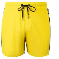 Yeaz Badeshorts 'Seatbeat' gul / sort / offwhite