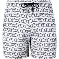 Yeaz Badeshorts 'Seashey' sort / hvid