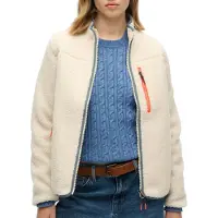 Superdry Superdrytil kvinder. W2012340A Fleece Full beige (XS), Casual, Polyester