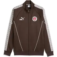 Puma FC St. Pauli KING Anthem Jacket Men, Clothing, Espresso Brown/White, XS