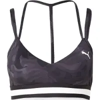 Puma FLORAL RIBBON Low-Support Bra Women, Clothing, Black, M