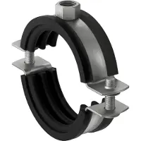 Fischer 560609, Rørholder, Sort, Rustfrit stål, 159 - 168 mm, 15,2 cm (6), EPDM, Rustfrit stål, 2 kN