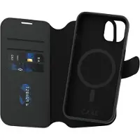 PanzerGlass iPhone 13/14 Care Tango 2-i-1 pungetui - MagSafe-kompatibel - Sort