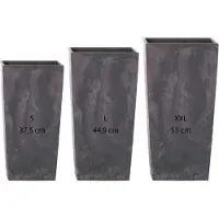 Wellhome Urbi Square Effect 11.4/19/firkantet Potte 35l 3 Enheder