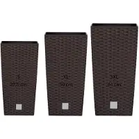 Wellhome Rato 11/4/26/6 49l Set S Blomsterpotte 3 Enheder
