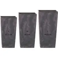 Wellhome Urbi Square Effect 11.4/16.3/kvadratisk Potte 19l 3 Enheder