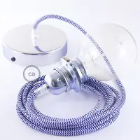 Creative Cables Rz12 Zigzag 50 Cm Hængende Lampe Pendel Til Lampeskærm