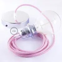 Creative Cables Rz08 Zigzag 50 Cm Hængende Lampe Pendel Til Lampeskærm