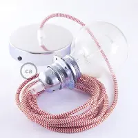 Creative Cables Rz09 Zigzag 50 Cm Hængende Lampe Pendel Til Lampeskærm