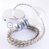 Creative Cables Rd53 Stripes 50 Cm Hængende Lampe Pendel Til Lampeskærm