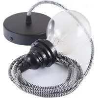 Creative Cables Rz04 Zigzag 1 M Hængende Lampe Pendel Til Lampeskærm