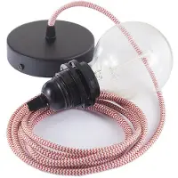 Creative Cables Rz09 Zigzag 50 Cm Hængende Lampe Pendel Til Lampeskærm