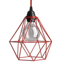 Creative Cables Textile Diamond 1 M Hængende Lampe Med Pære