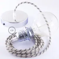 Creative Cables Rd54 Stripes Diy 2 M Hængende Lampe Pendel Til Lampeskærm