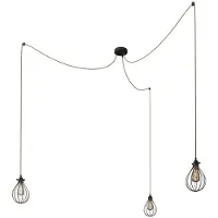 Creative Cables Spider Drop 3 Falls With Bulbs Pendellampe