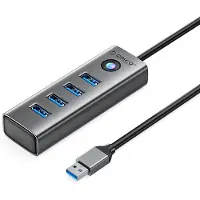 ORICO Hub PDD4U-U3 4x USB-A 3.0 - grå