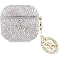 GUESS AirPods 4 4G Strass Charm-etui - Pink