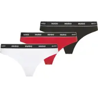 HUGO String rød / sort / offwhite