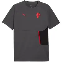 Puma AC Milan PUMATECH Pocket Tee Men, Sport, Shadow Gray/Red, M