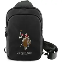 U.s. polo assn. Us Polo Assn Krepšys telefonui US Polo Petit Pique Crossbody juodos spalvos