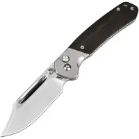 CJRB Bowie Pyrite Button Lock Ebony