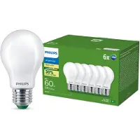 Philips LED pære Ultra Efficient A60 4W/827 (60W) Mat 6-pak E27