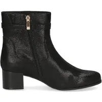 Caprice Bootie, black, made of Leather with Block heel, Size 36