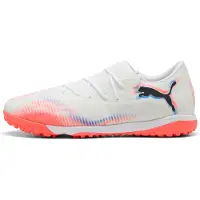 Puma FUTURE 8 MATCH TT Low Football Boots Unisex, Shoes, White/Black/Glowing Red, 48