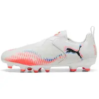 Puma FUTURE 8 MATCH FG/AG Laceless Football Boots Youth, Shoes, White/Black/Glowing Red, 34.5
