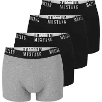 Mustang Herre Boxershorts 4-delt Sæt Bomuld Logo Farve Størrelse M