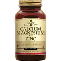 Solgar , Kalcium Magnesium Plus Zink, 100 Tabletter