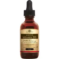 Solgar , Flydende Vitamin D3, Naturlig Appelsin, 125 mcg (5,000 IU), 2 fl oz (59 ml)