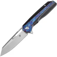 Kansept Knives Shard Framelock Timascus