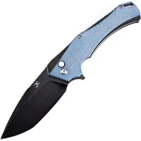 Kansept Knives Hellx Framelock D2 Blue Mic