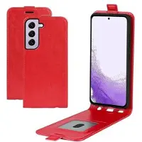 Mtp Products Samsung Galaxy S23+ 5G Vertikal Flip Taske med Kortholder - Rød