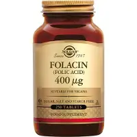 Solgar , Folsyre, 666 mcg DFE, 250 Tabletter