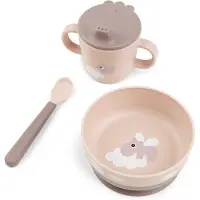 Done by Deer Happy Clouds foodie first meal sæt 3 dele Powder