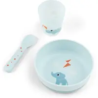 Done by Deer Playground foodie first meal sæt 3 dele Blue