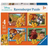 Ravensburger - Puslespil: L?vernes Konge Puslespil 3 ?r eller ?ldre puslespil B?rn 3 ?r B?rn Puslespil Gave Barn 3 ?r Puslespil 4 pu