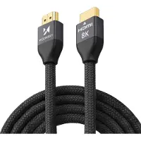 Wozinsky HDMI 2.1 Cable 8K 60 Hz 48 Gbps / 4K 120 Hz / 2K 144 Hz 5 m Silver (WHDMI-50)