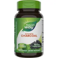 Nature'S Way Aktiver Kul, 100 Kapsler (280 mg per Kapsel)