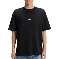 HUGO Loose fit T-shirt i bomuld og med logografik