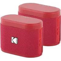 Kodak SoundBrix trådløse stabelhøjttalere (Reverb Red), 2 stk.