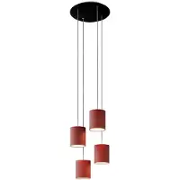 Creative Cables Round Rose-one Xxl Cylinder 4 Falls Pendellampe