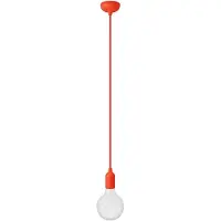 Creative Cables Med Bulb Silikone Farverig Pendellampe Med Tekstilkabel