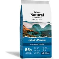 Dibaq Natural Moments Adult Hundefoder Til Mellemstore Racer Med Kylling Og Kalkun 15kg