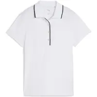 Puma CLOUDSPUN Bridges Short Sleeve Golf Polo Women, Clothing, White Glow, L