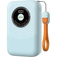 Dudao Powerbank K21 Mini 10000mAh 22.5W USB-A / USB-C - blue Powerbank - Blå - 10000 mAh