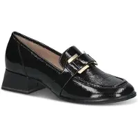 Caprice Slipper, black, made of Leather with Block heel, Size 41